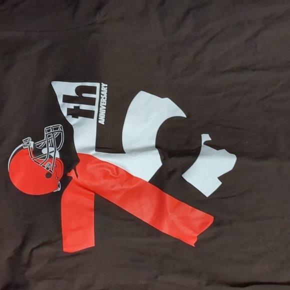 NIKE Cleveland browns 75th anniversary tee size medium - Picture 2 of 4